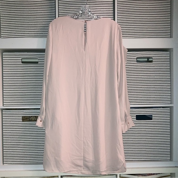Banana Republic Women’s Ruffle-Front Dress |Pink | Romantic | Size 10 - Picture 5 of 15